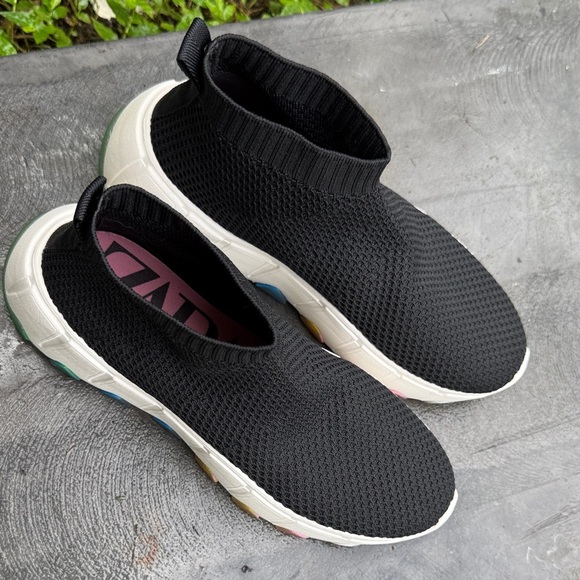 Zara Black Slip-On Men's Sneakers size 6 - Picture 11 of 12